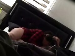 My alluring gf blows me and I fuck her slit in bedroom