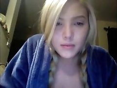 Hot German Blonde Masturbates Live On Skype - FREE HD