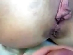 My lewd amateur girlfriend goes wild when I fuck her butthole hard