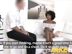 "Fake Agent Ebony Brazilian babe Luna Corazon fucked by agent in casting"