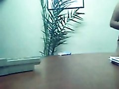 Hidden cam video of amateur Indian couple fucking on the table